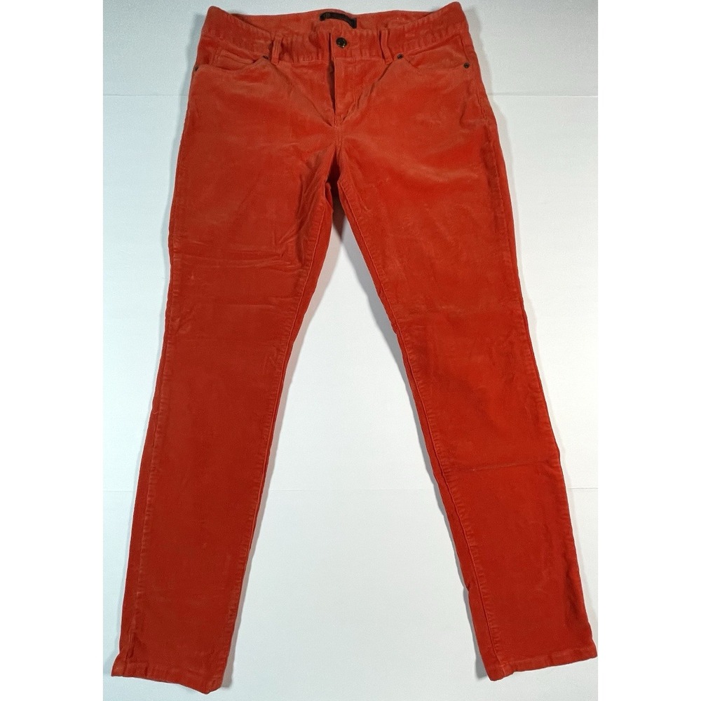 Outback Red Orange Corduroy Cotton Stretch Jean Pant Size 10 Womens 32X30